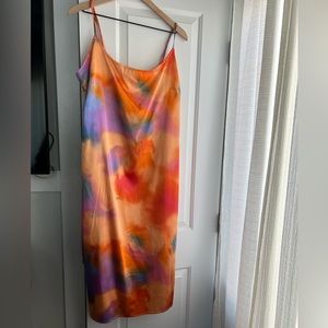 Multi color, wild fable, summer dress, straps, maxi